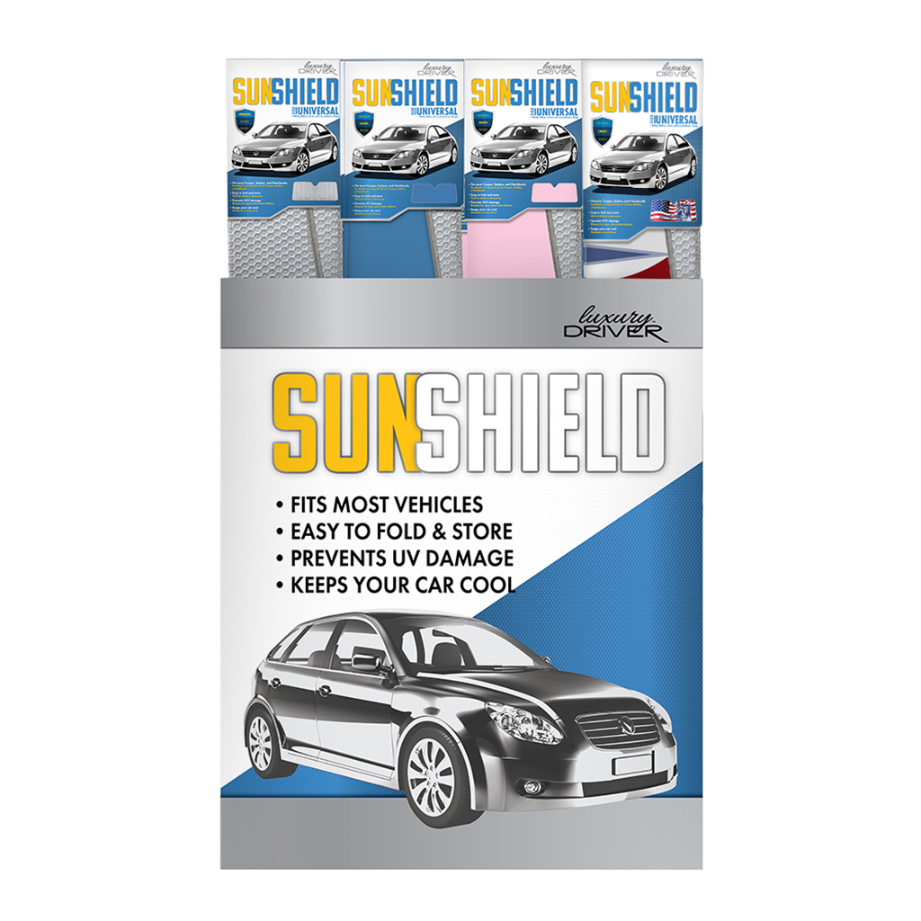 Luxury Driver Sunshade 24 Piece Display - Assorted Fashion
