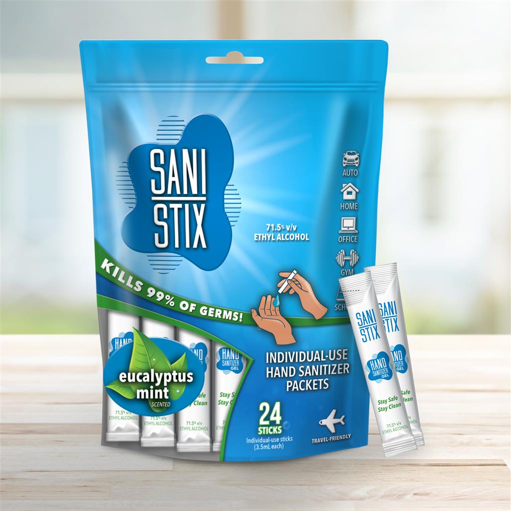 Sani Stix 24 Pack Hand Sanitizer - 12 Bag Display
