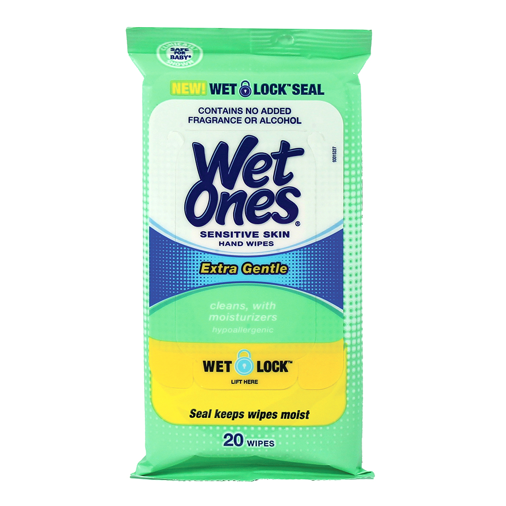 Sensitive Skin Wet Ones - 20 Count Pack