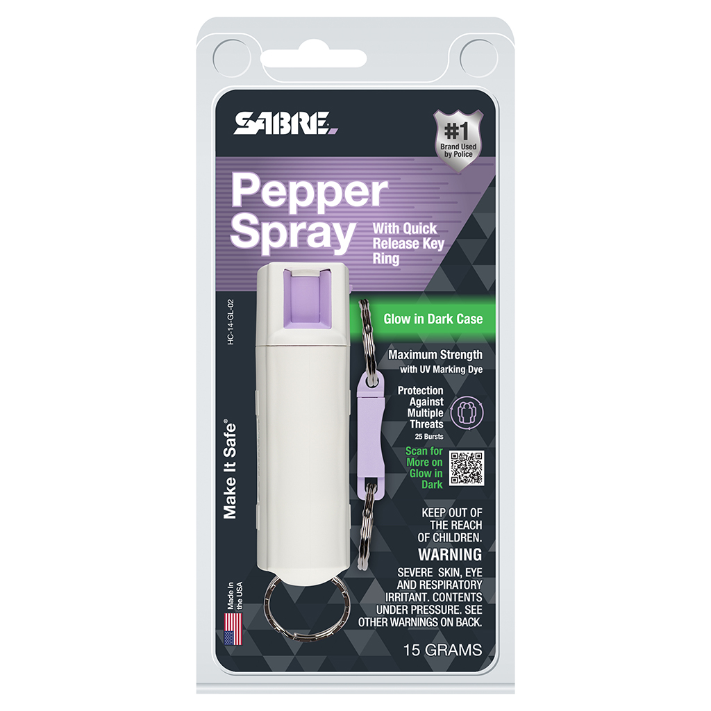 Pepper Spray 10% Glow In The Dark With Quick Release Key Ring