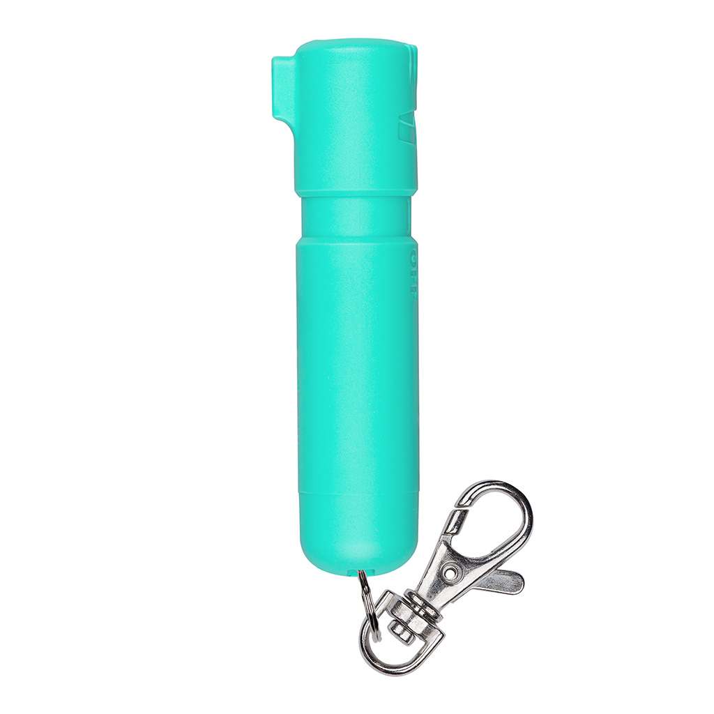 Mighty Discrete Pepper Spray with Key Chain- Teal