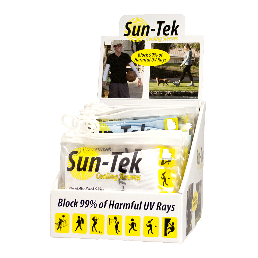 Sun-Tek Cooling Sleeves Display - 16 Piece