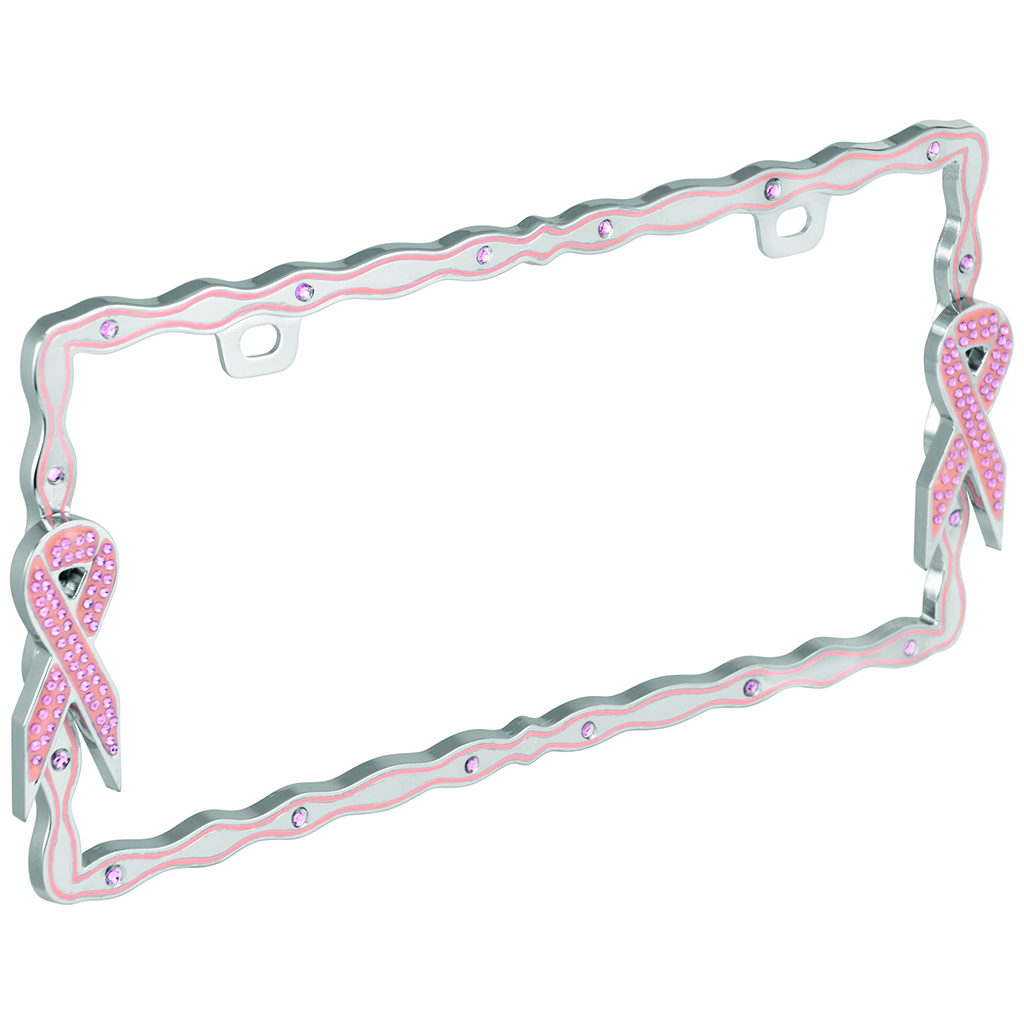 Pink Ribbon License Plate Frame