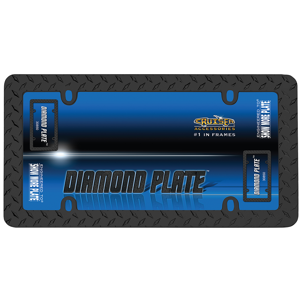 Black Diamond License Plate Frame