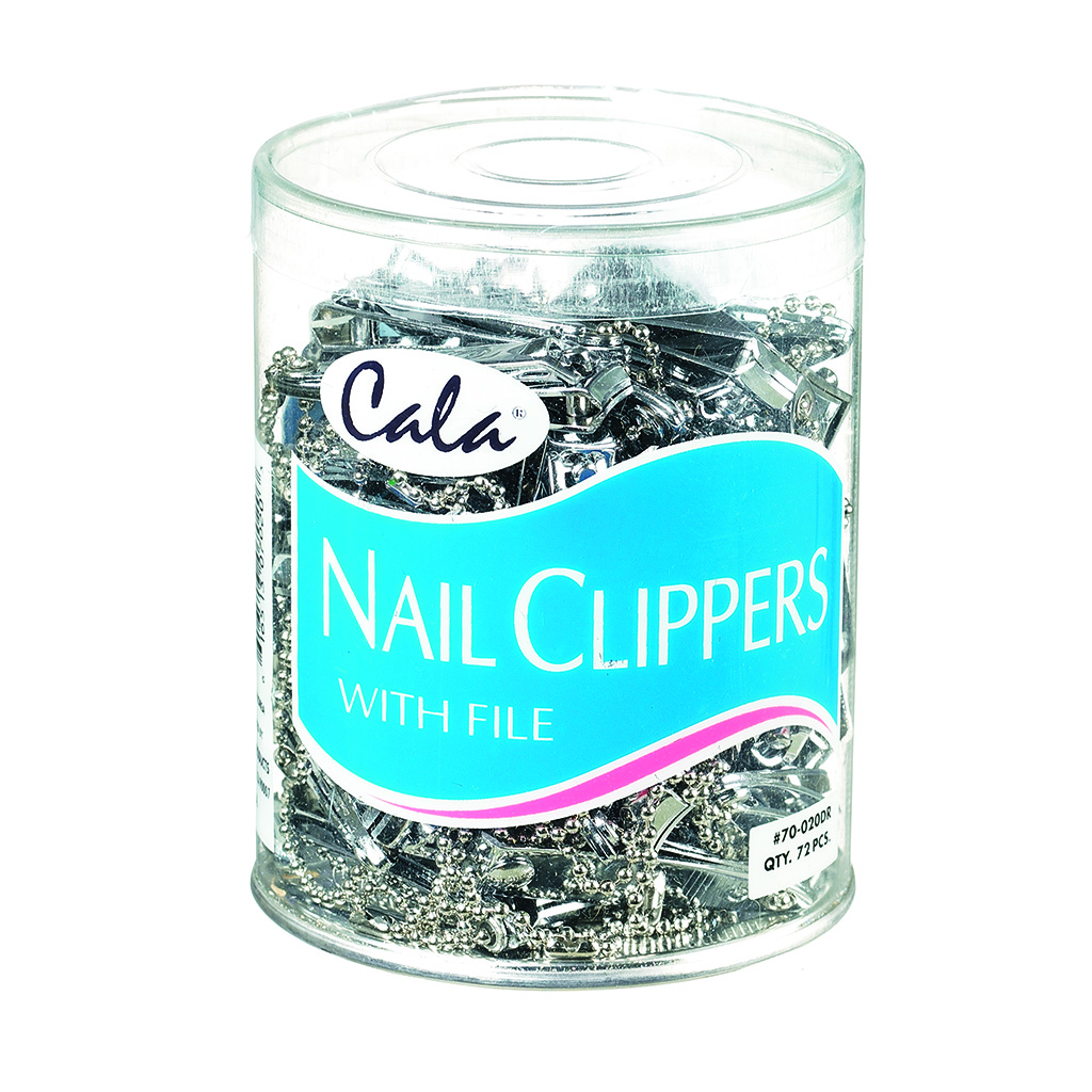 Finger Nail Clipper Keychain Display - 72 Piece