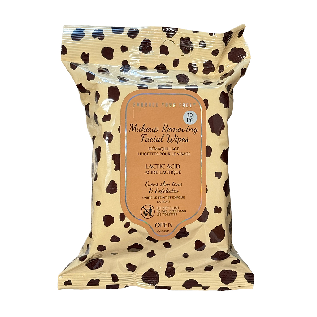Makeup Removing Wipes 24 Piece Display - Animal Print