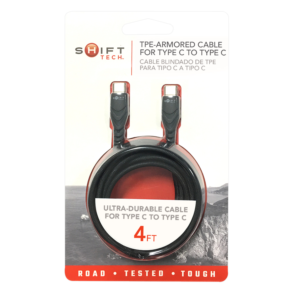 Shift Tech Type C - C King Kong Cable Gray/Black 4ft