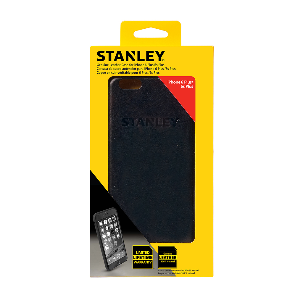 Stanley Black Leather Case - iPhone 6/6S Plus