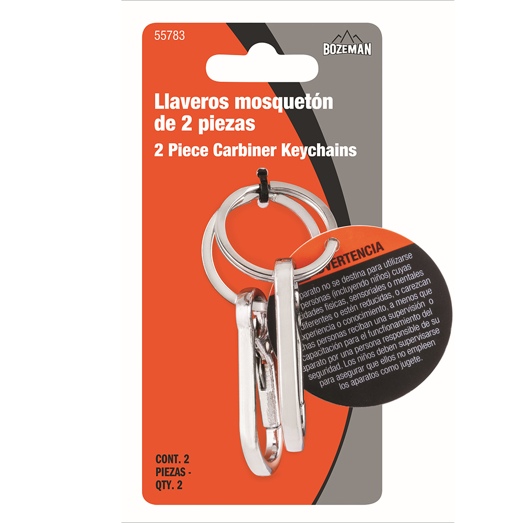 Bozeman Carabiner Clip Keychain - 2 Pack