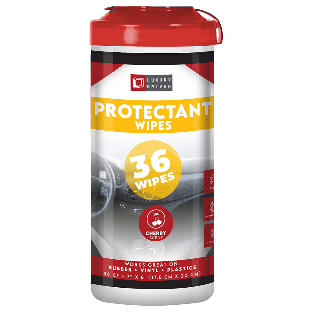 Luxury Driver Protectant Wipes 36 Ct Canister