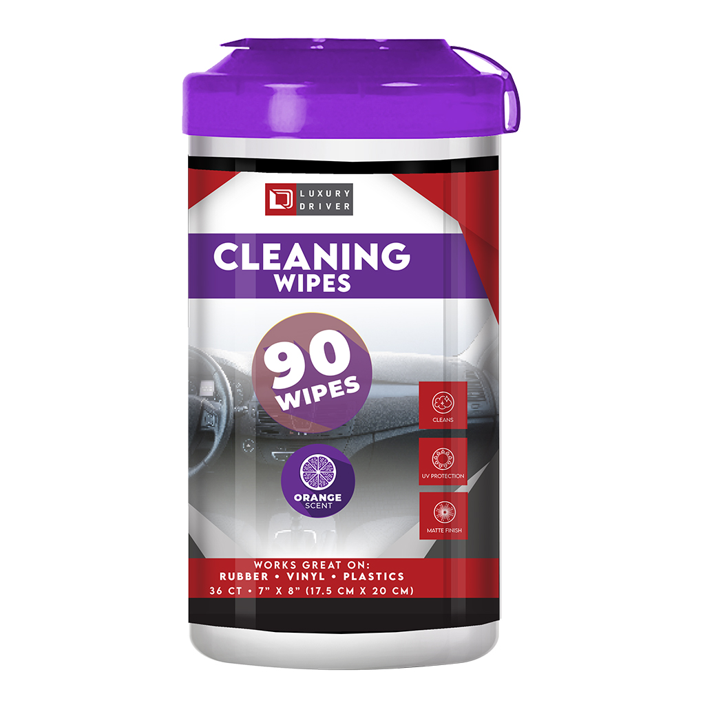 Luxury Driver Interior Cleaner Wipes 90 Ct Canister