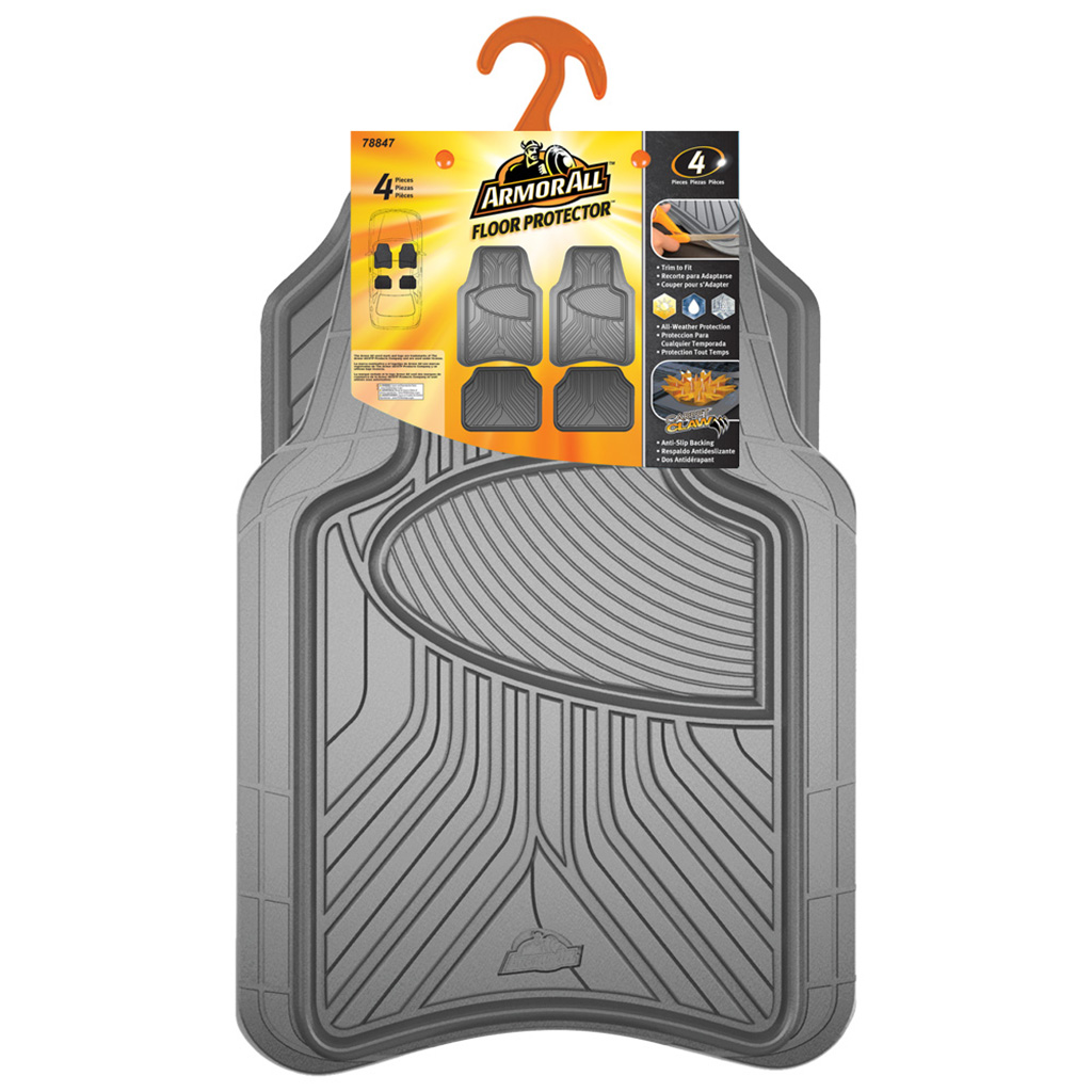 Armor All 4 Season 4 Piece Floor Mat - Grey