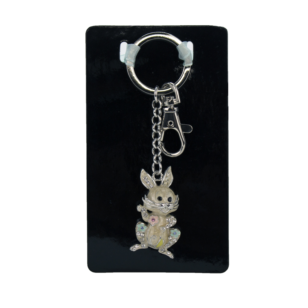 White Rabbit Keychain