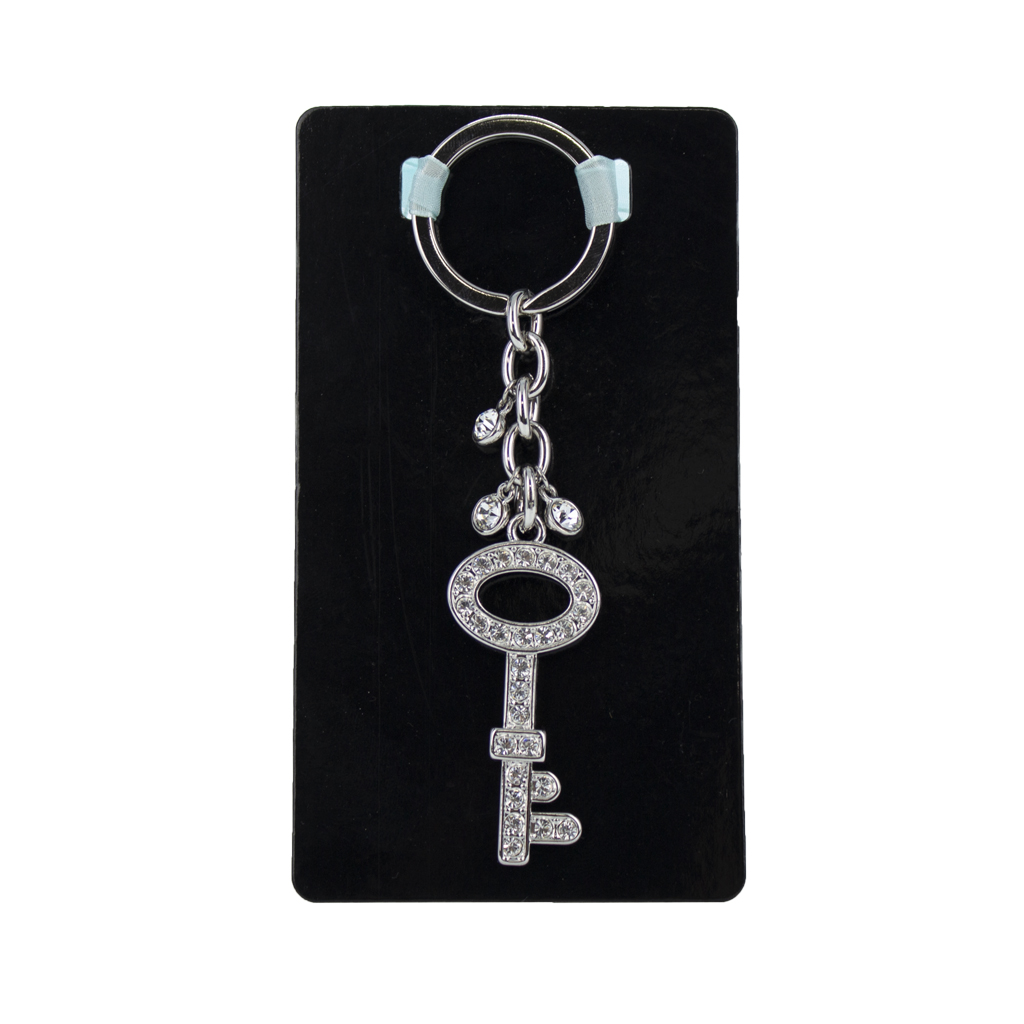 Silver Key Keychain