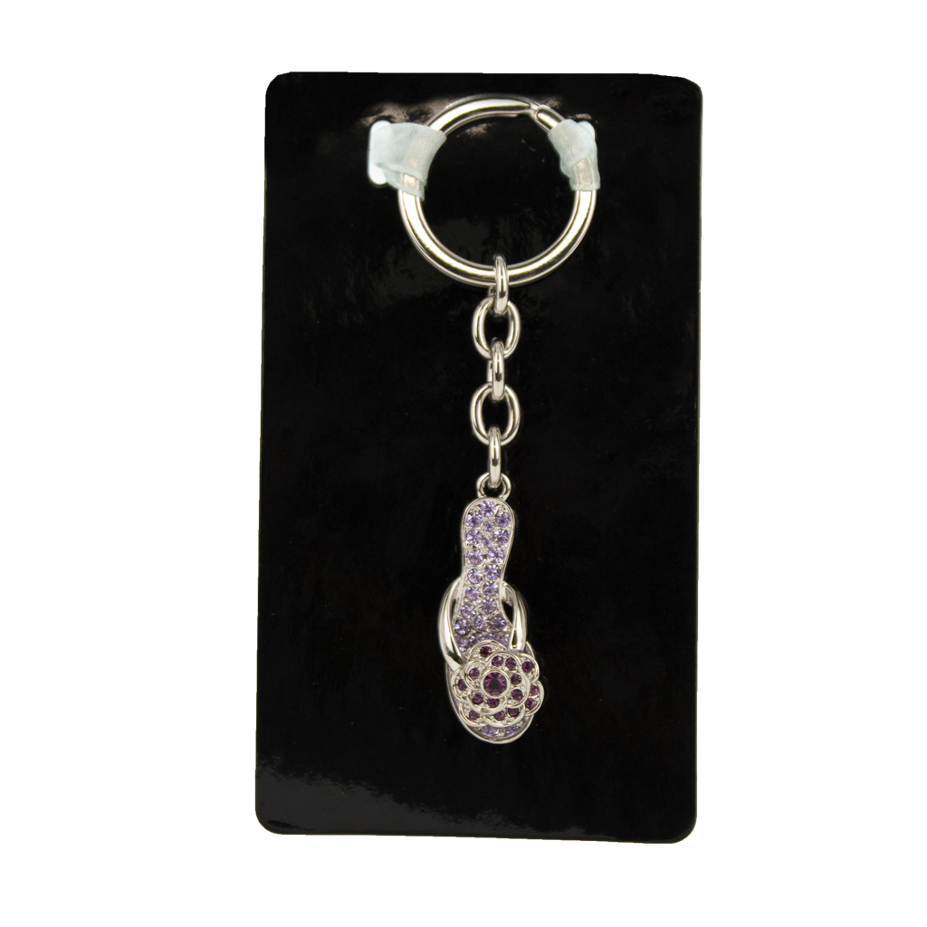 Violet Slipper Keychain