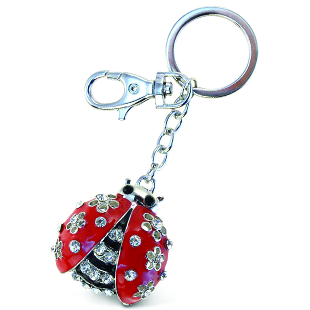 Sparkling Charms Keychain - Ladybug
