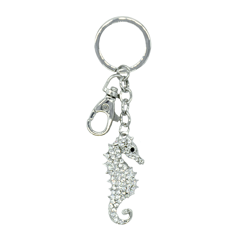 Sparkling Charms Keychain - Seahorse
