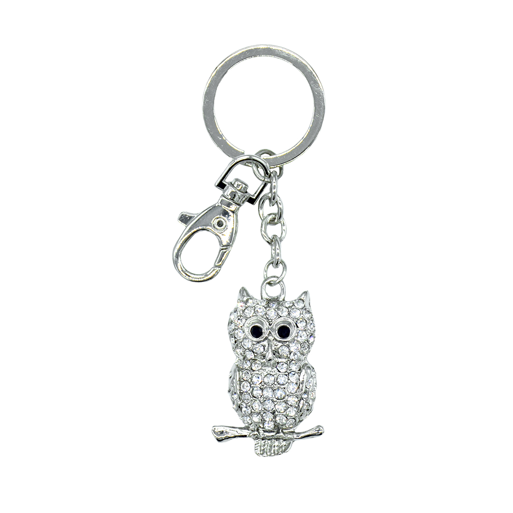 Sparkling Charms Keychain - Owl