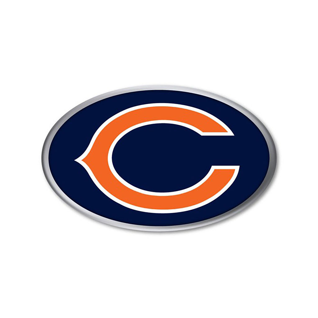 Chrome Auto Emblem - Chicago Bears