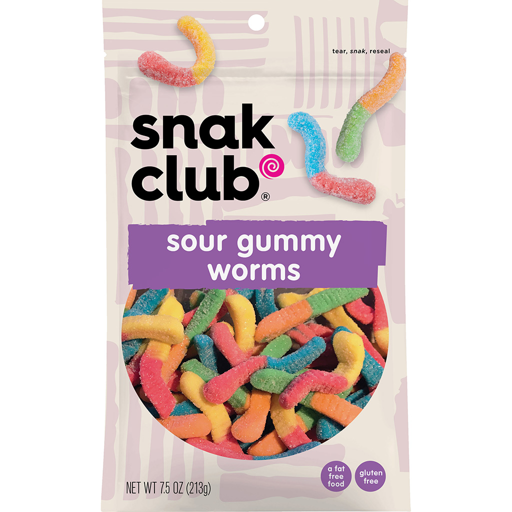 Snak Club Sour Gummy Worms