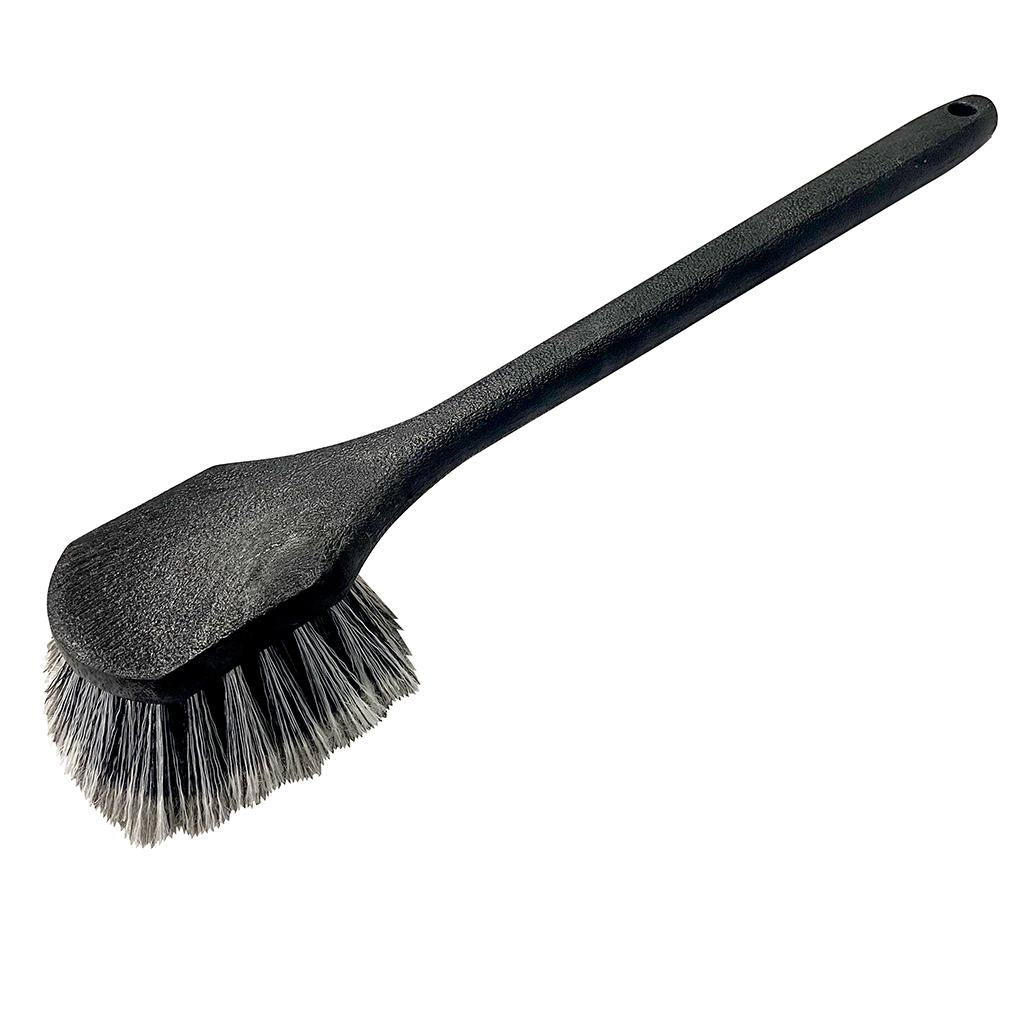 18 Inch Long Handle Soft Bristle Wash Brush - Grey