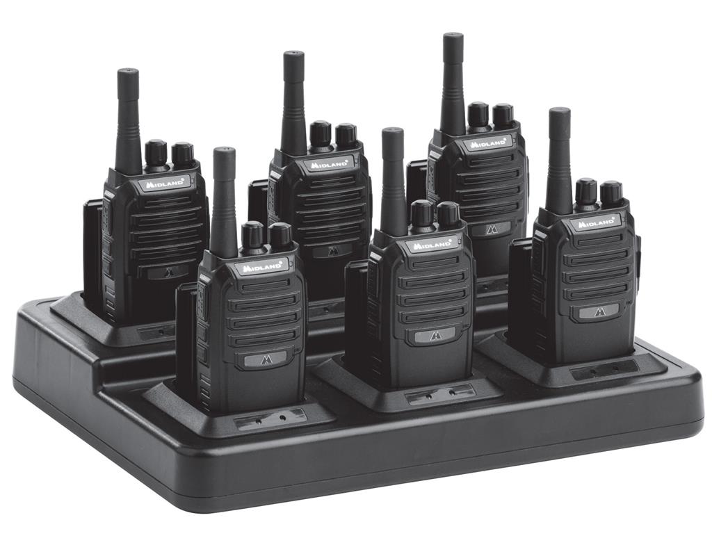 Business Bundle 6 Pack with Charger - Walkie Talkie Midland BizTalk