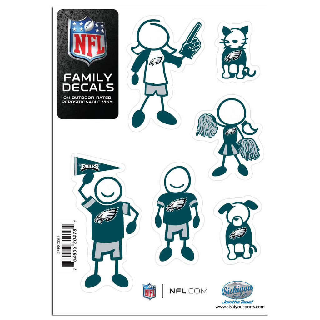 Family Car Decals - Philadelphia Eagles