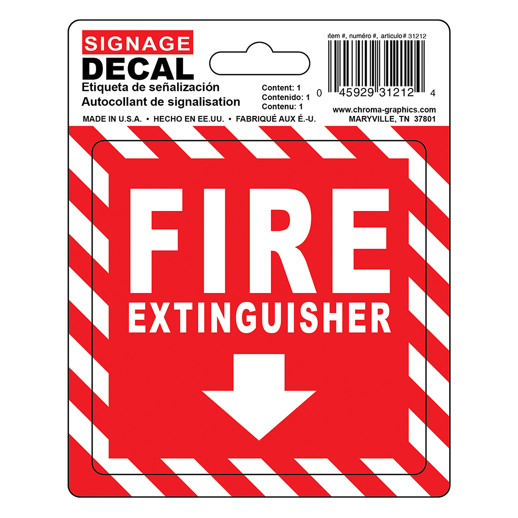 Safety Decal - Fire Extinguisher