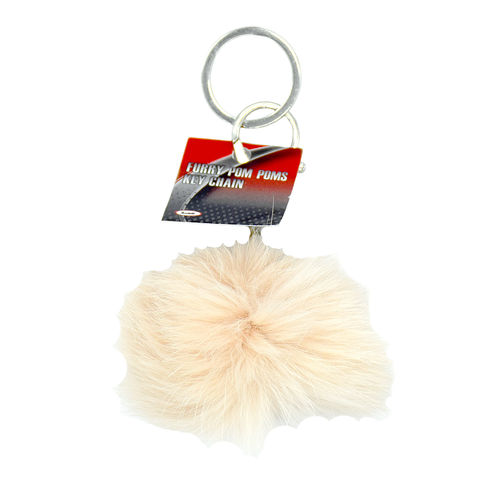 Large Furry Pom Poms Display - 18 Piece