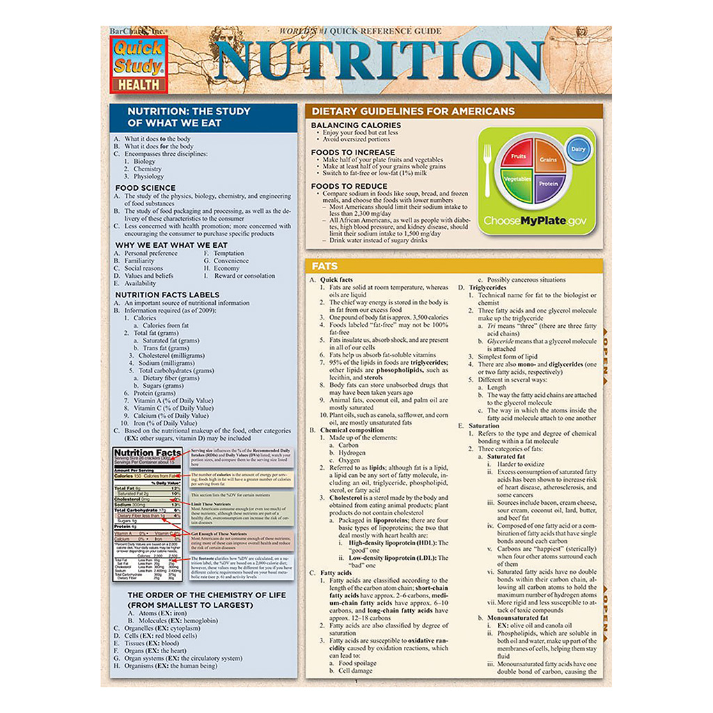 Quick Study-Nutrition - 5 Pack