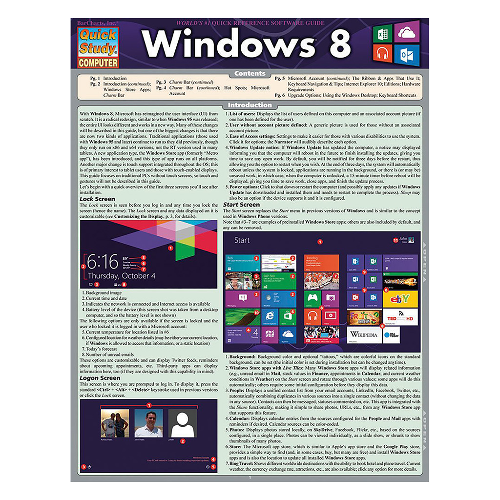 Quick Study-Windows 8 - 5 Pack