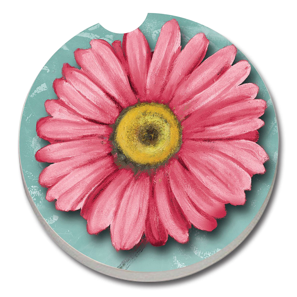 Auto Coaster - Pink Daisy