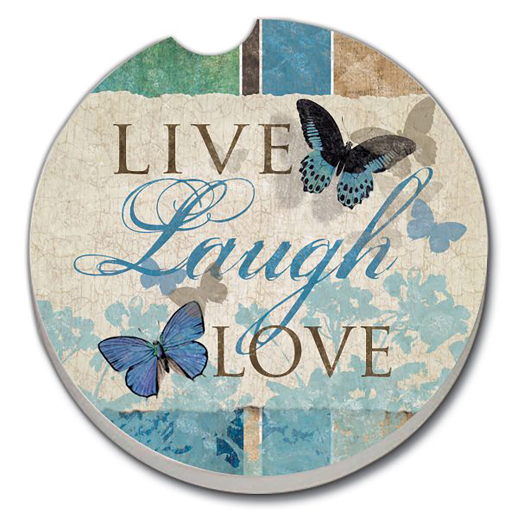 Auto Coaster - Live Laugh Love
