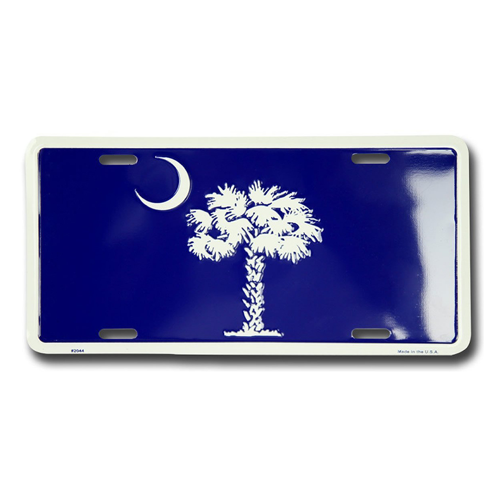 License Tag - South Carolina Flag