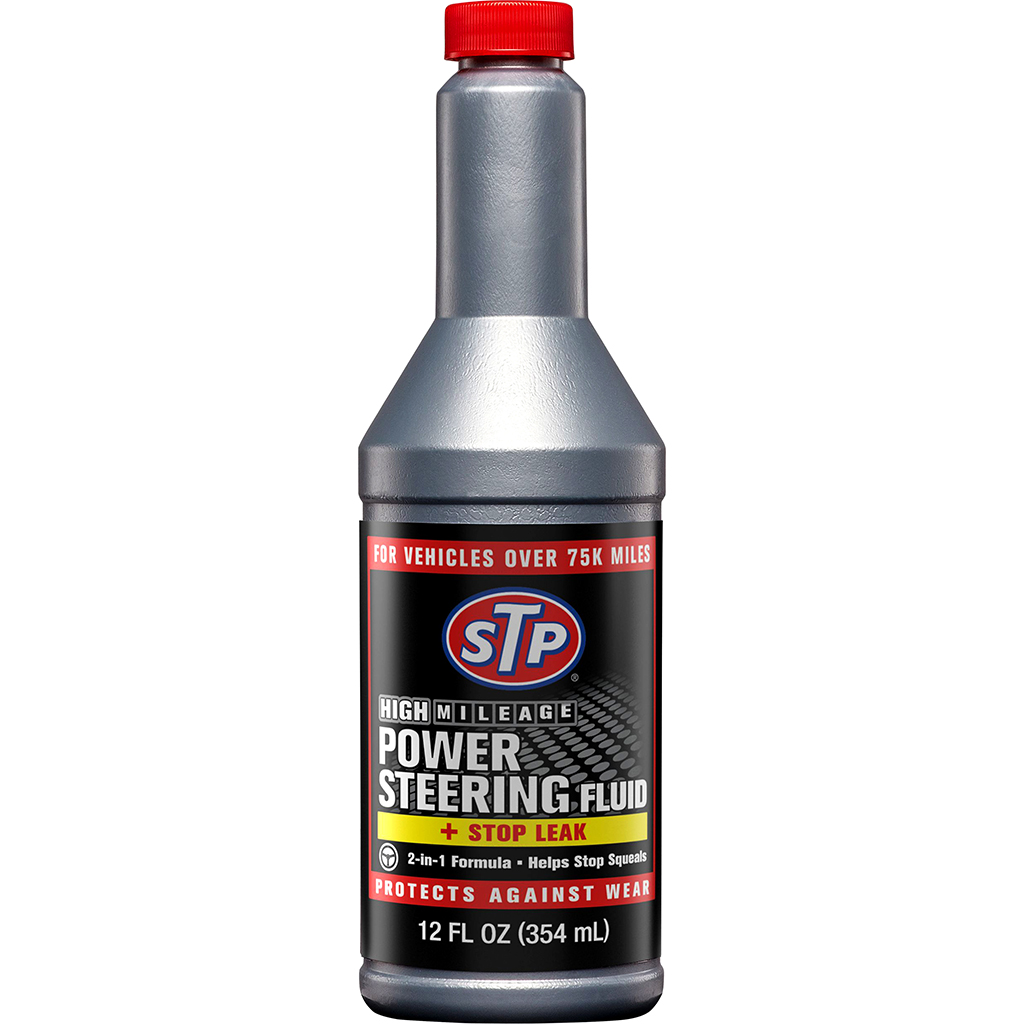 STP POWER STEERING FLUID & STOP LEAK 12 OZ.
