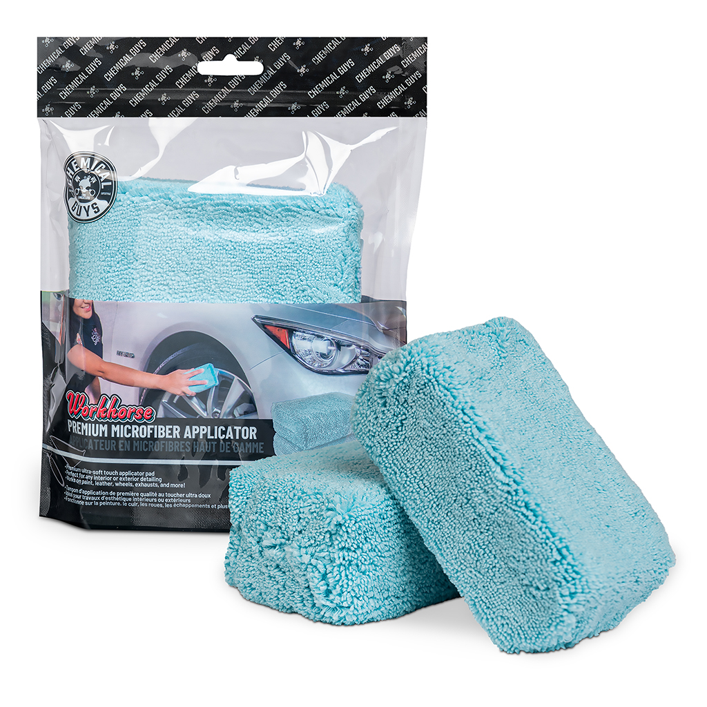 Chemical Guys Premium Grade Microfiber Applicators - Blue