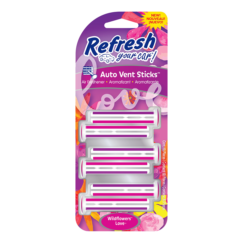 Ryc 6Pk Vent Sticks-Wildflowers & Love