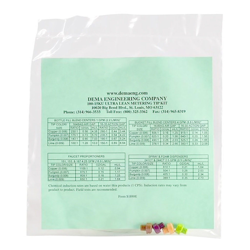 DEMA Screw In Metering Tips Kit - 1/4 Tube - 4 Tips