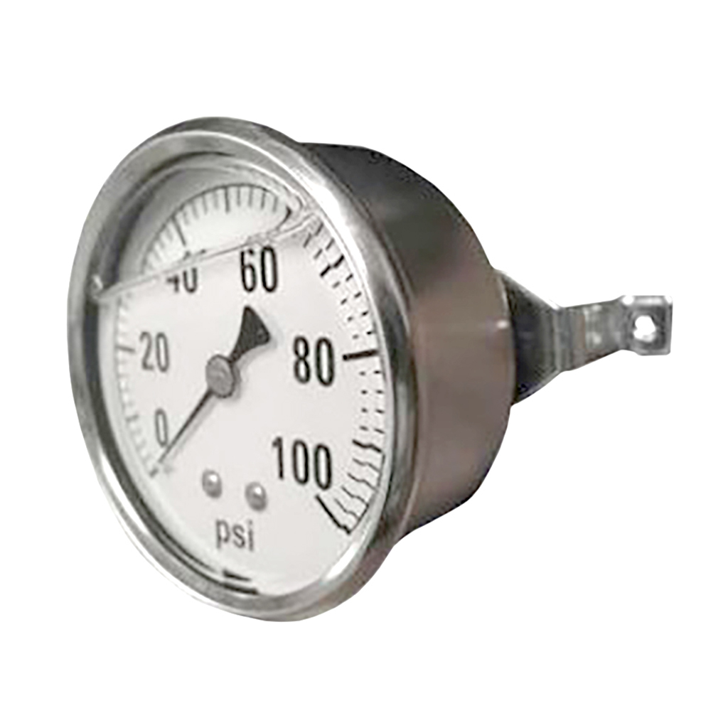 Stainless Steel Case Back Mounted Liquid Filled Gauge 300 Psi