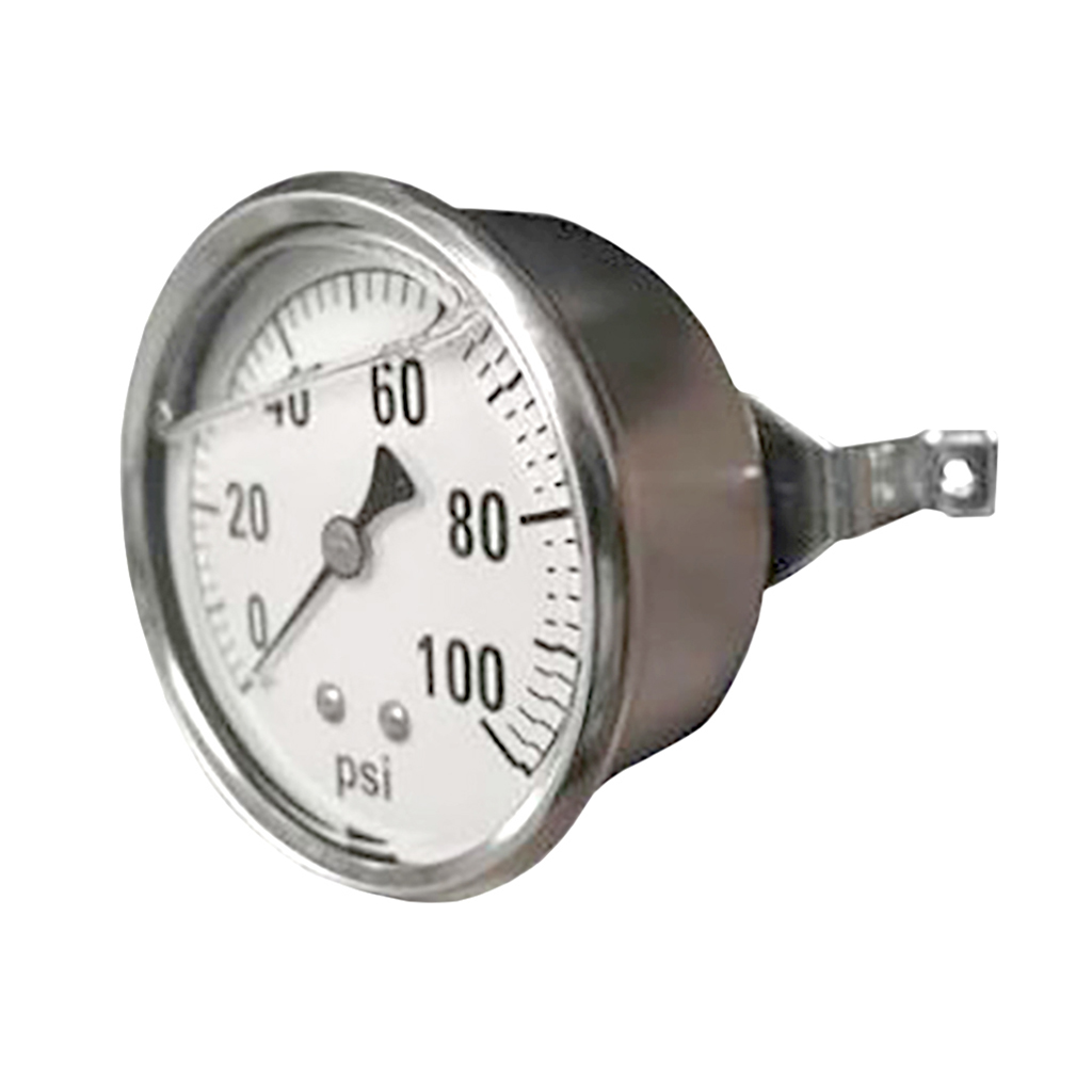 Stainless Steel Case Back Mounted Liquid Filled Gauge 3000 Psi