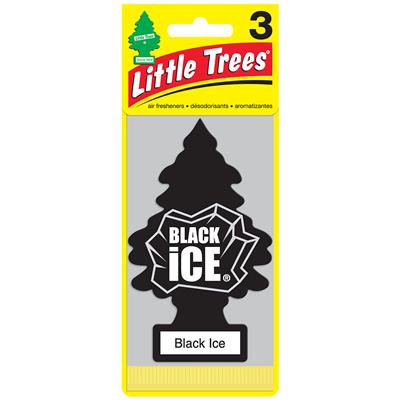 Little Tree Air Freshener 3 Pack - Black Ice