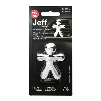 Jeff Air Freshener - Chrome Silver Sandal Incense