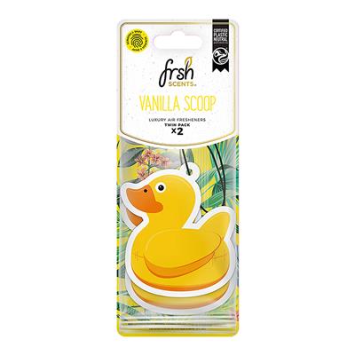 FRSH Duck Hanging Air Freshener 2 Pack - Vanilla Scoop