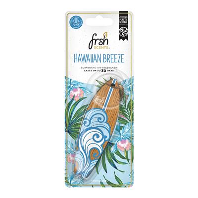 FRSH Surfboard Hanging Air Freshener - Hawaiian Breeze