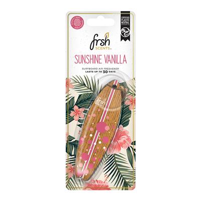 FRSH Surfboard Hanging Air Freshener - Sunshine Vanilla