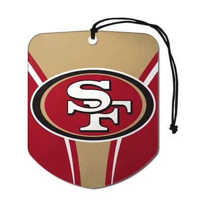 Sports Team Paper Air Freshener 2 Pack - San Francisco 49ers