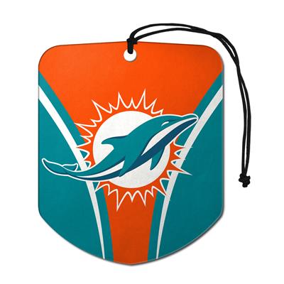 Sports Team Paper Air Freshener 2 Pack - Miami Dolphins