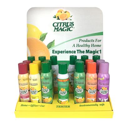 Citrus Magic Odor Eliminating Fragrance Spray 18 Piece Display