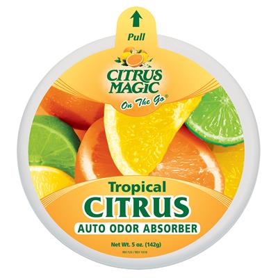 Citrus Magic On The Go Solid Air Freshener 5 Ounce - Tropical Citrus