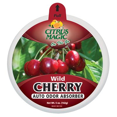 Citrus Magic On The Go Solid Air Freshener 5 Ounce 6 Pieces Display - Wild Cherry